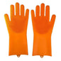 2PCS Cleaning Sponge Gloves Multifunction Silicone Cleaning Magic Gloves Dish Washing Gloves For Kitchen Household Plate Washing  Reusable Cleaning Gloves For Housework