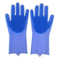 2PCS Cleaning Sponge Gloves Multifunction Silicone Cleaning Magic Gloves Dish Washing Gloves For Kitchen Household Plate Washing  Reusable Cleaning Gloves For Housework