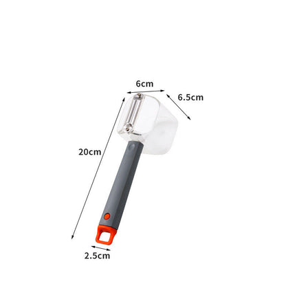 Fruit and Vegetable Peeler with Scrap Catcher