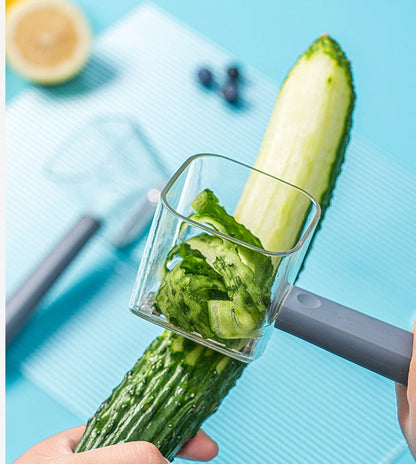 Fruit and Vegetable Peeler with Scrap Catcher