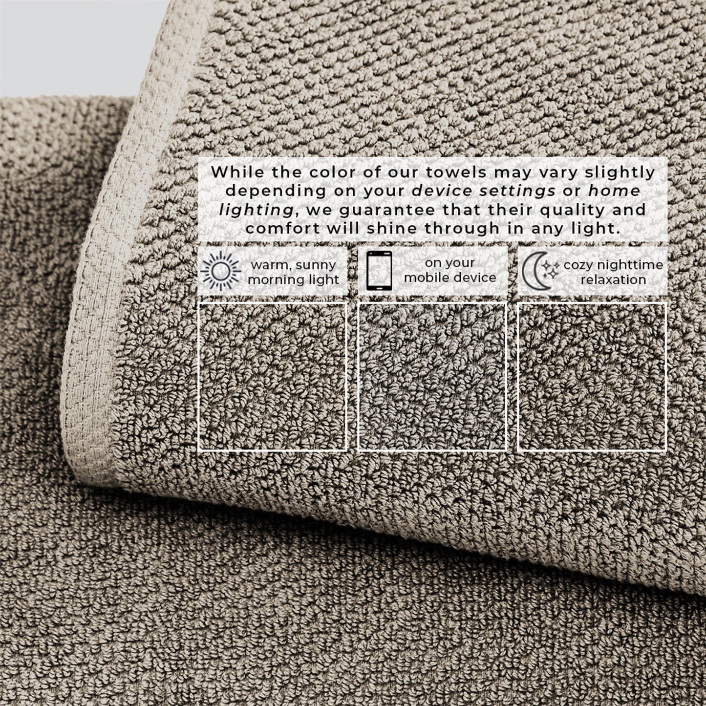Cotton Textured Bath Towel Set - Acacia Collection